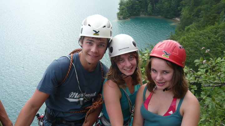 Beim Klettern am Wolfgangsee | © Drexler Magarete