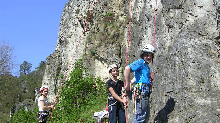 Beim Klettern in Schönhofen | © Able Ludwig